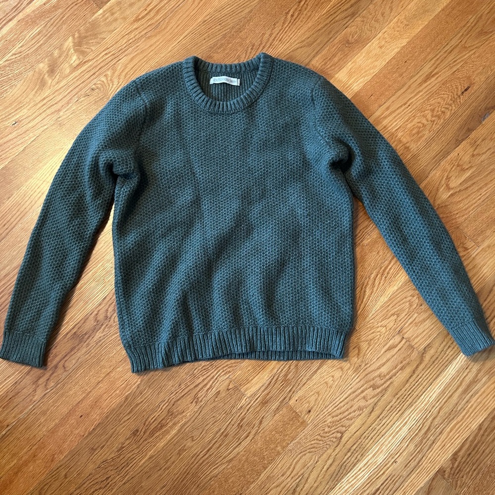 Outerknown Men's Olive Crewneck Sweater